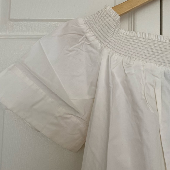 JCREW Off-the-Shoulder White Cotton Dress, SZ00 - Picture 5 of 5